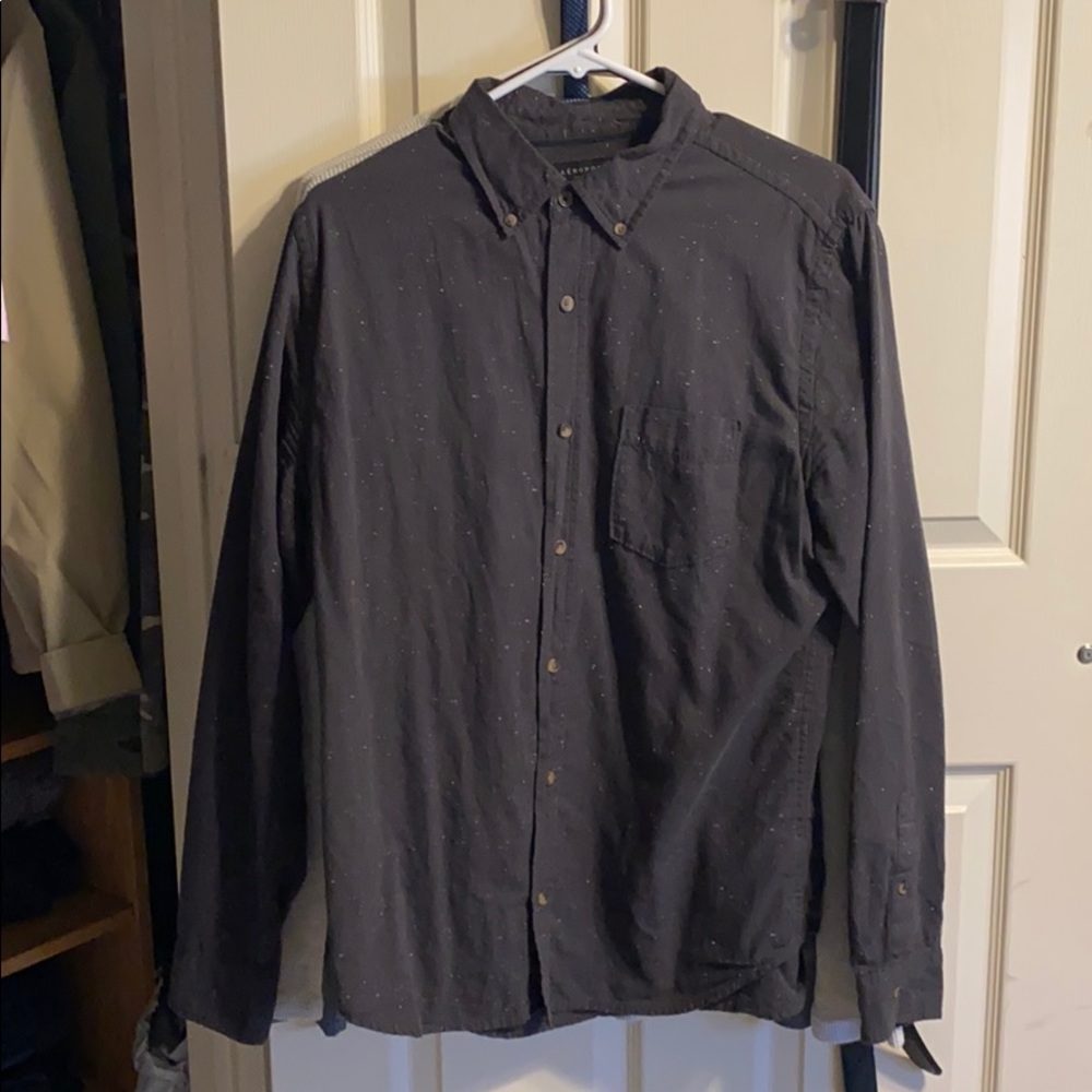 Dark grey button up